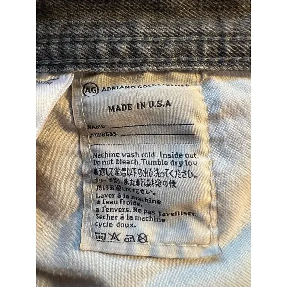 AG Adriano Goldschmied Men's Gray Straight Leg Jeans Standard Size 36 - Picture 8 of 11